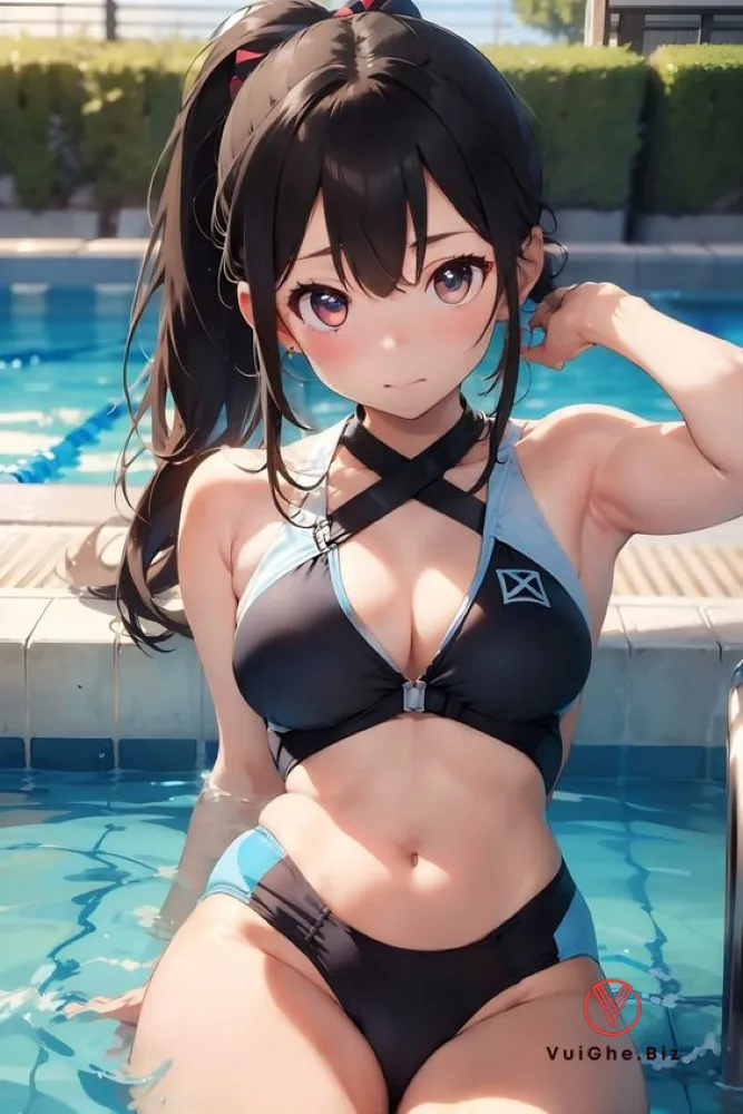 Hình anime gái xinh bikini vòng 1 to 