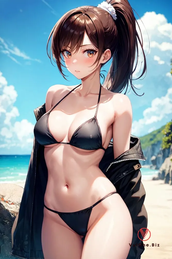 Ảnh Anime nude mặc bikini gợi tình thân hình múp rụp 