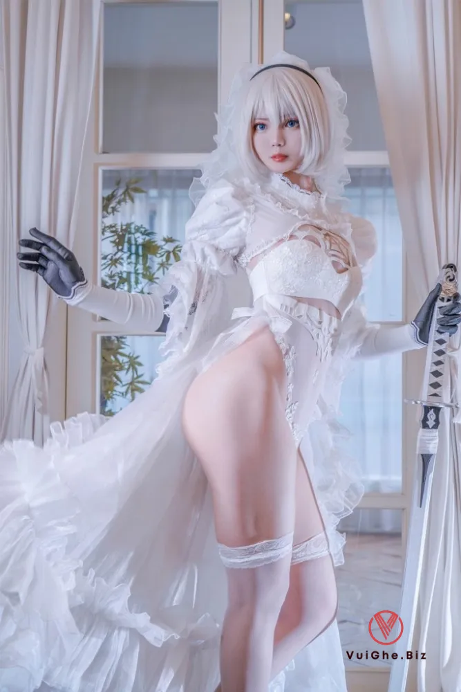 Hình ảnh gái xinh cosplay anime mông to trắng nõn