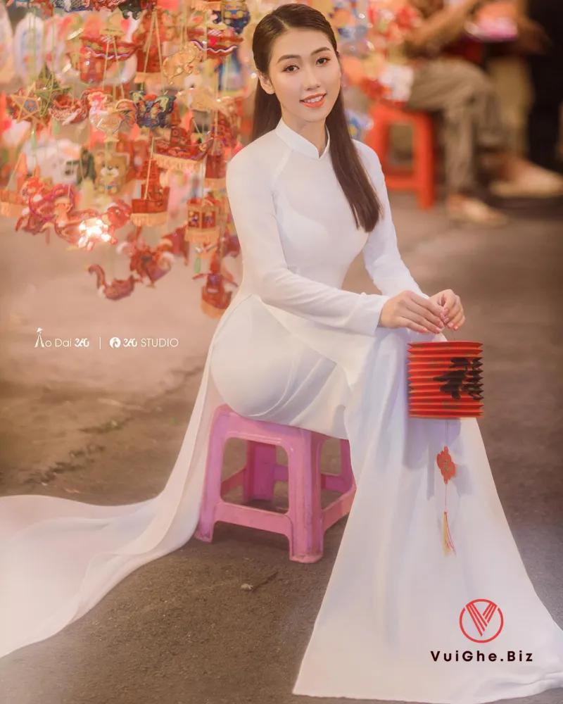 gai xinh mac ao dai khoe mong 58