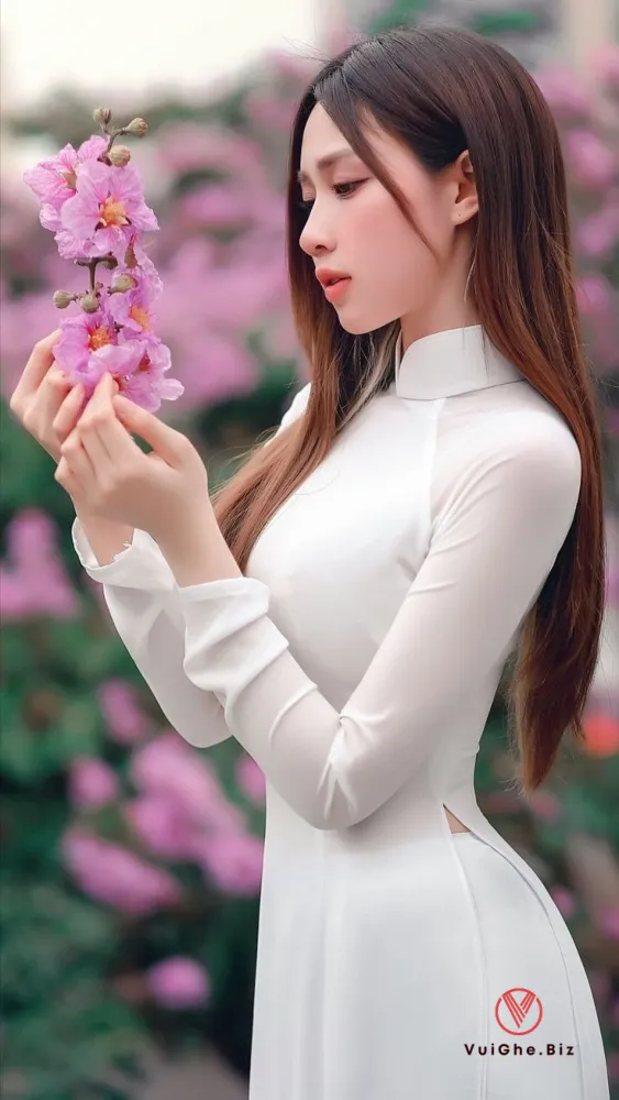 gai xinh mac ao dai khoe mong 97